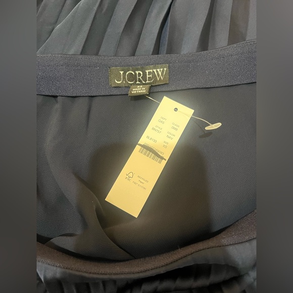 J.Crew NWT Gwyneth pleated slip skirt in navy - Picture 10 of 10